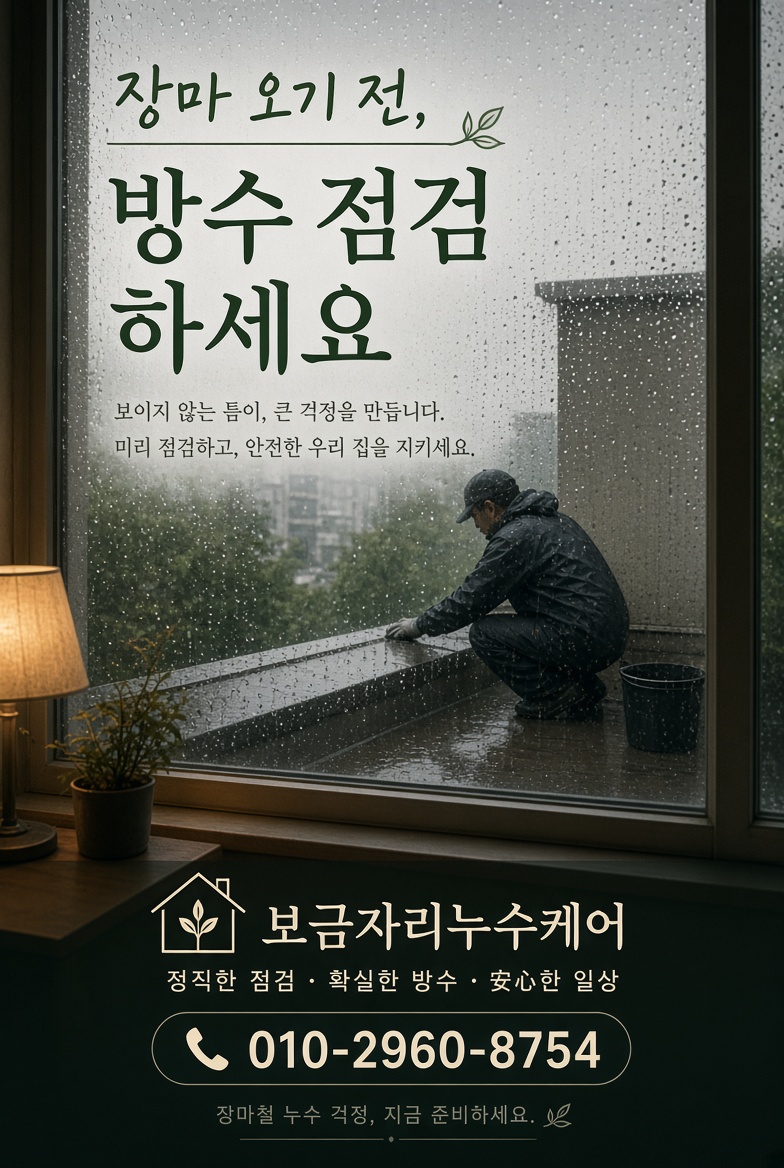 동천역 인젝션방수 현장 및 안내 사진